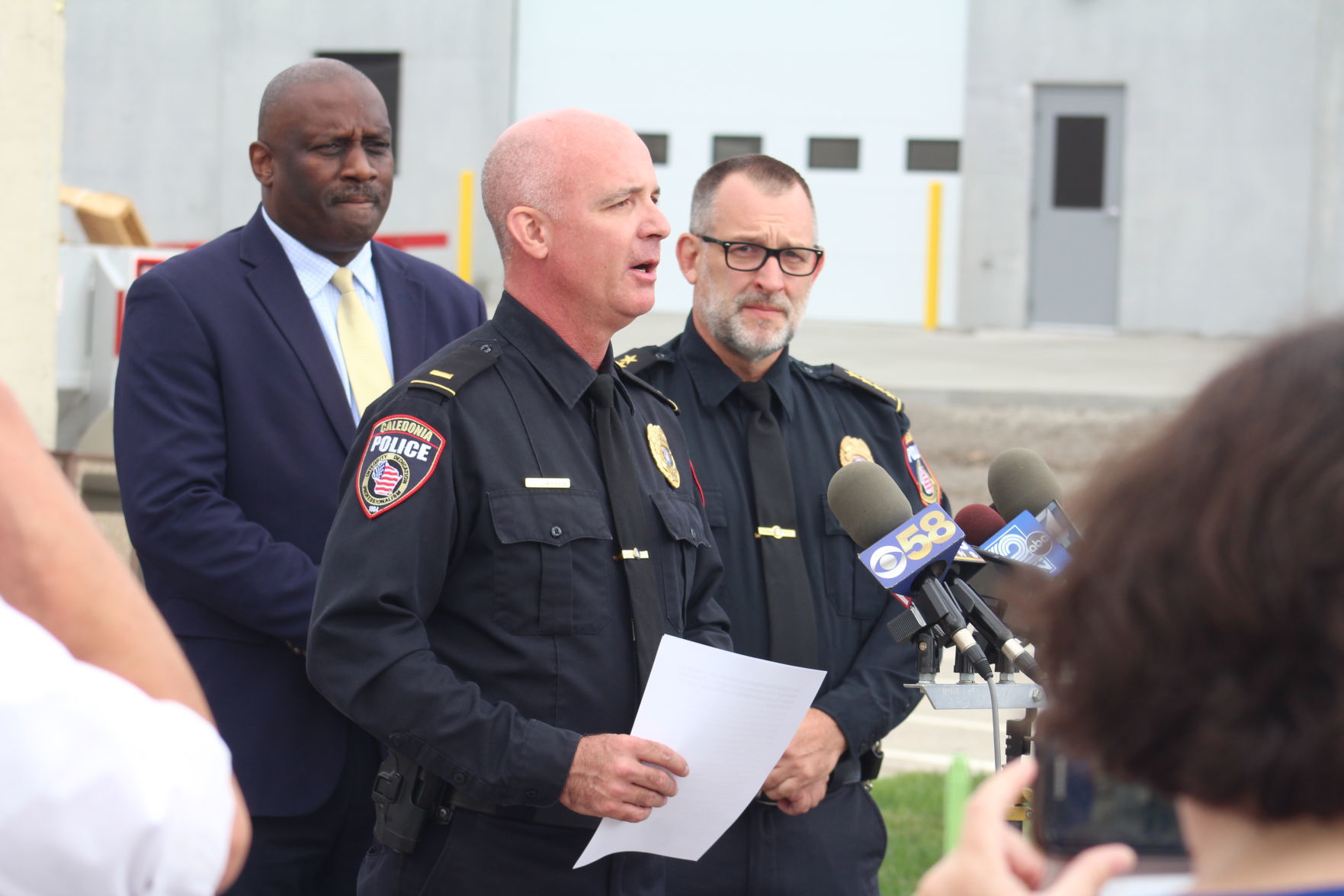 Caledonia shooting press conference, Aug. 19